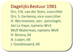 Dagelijks Bestuur 1981, 1986